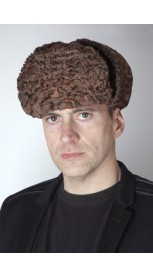 Mütze aus Persianer Pelz – russischer Stil - Braun